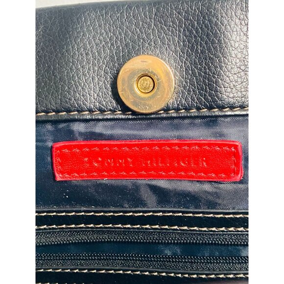 Tommy Hilfiger Black & Ivory Canvas Tote Bag - Picture 10 of 15